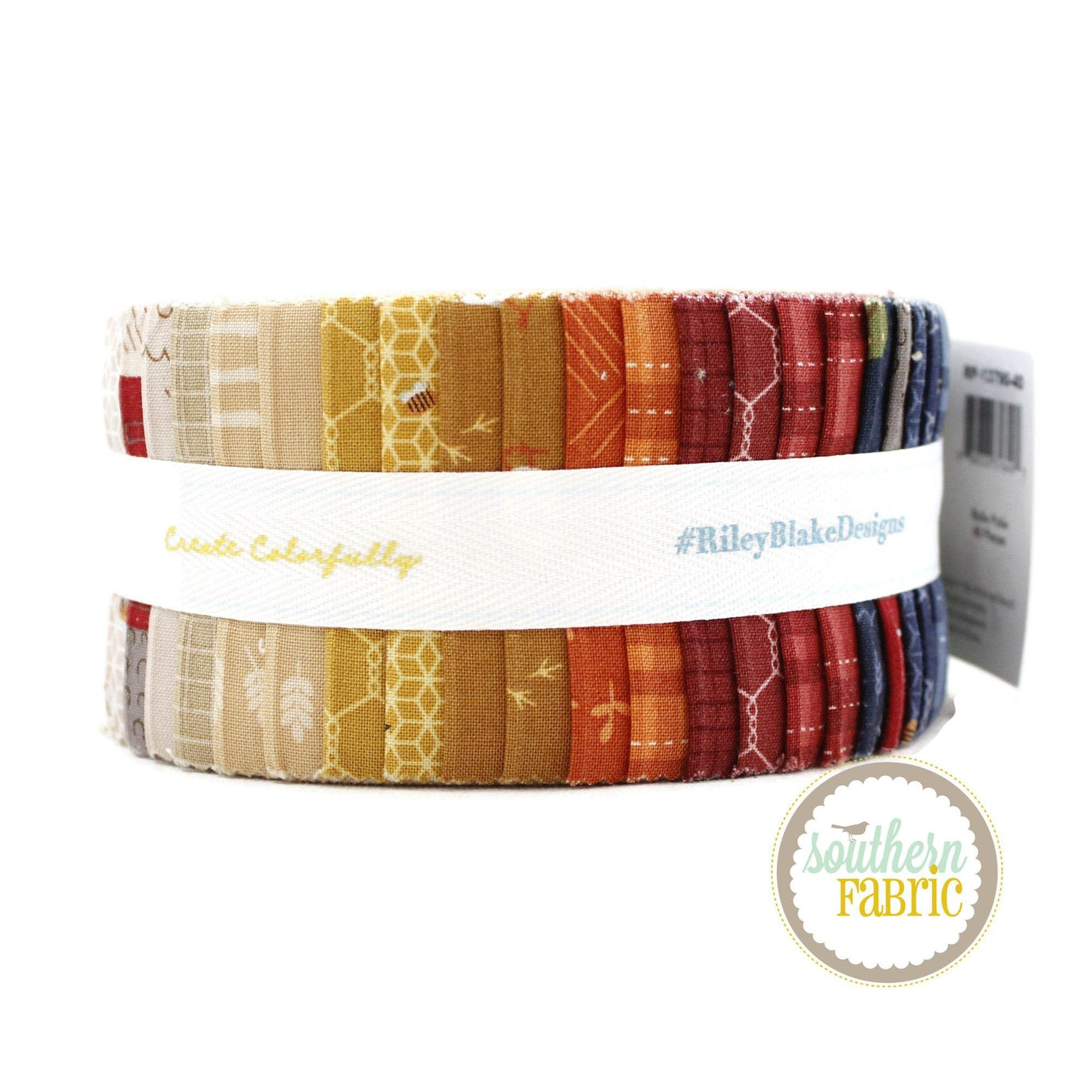 Country Life Jelly Roll (40 pcs) by Jennifer Long for Riley Blake