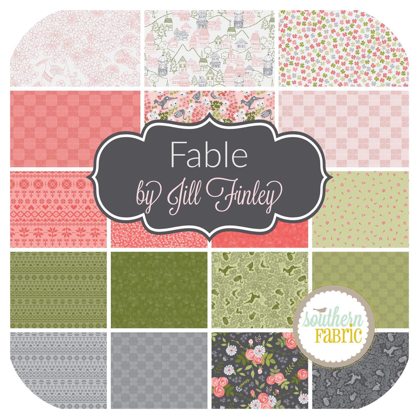 Fable Fat Eighth Bundle (18 pcs) by Jill Finley for Riley Blake (JF.FA.F8)