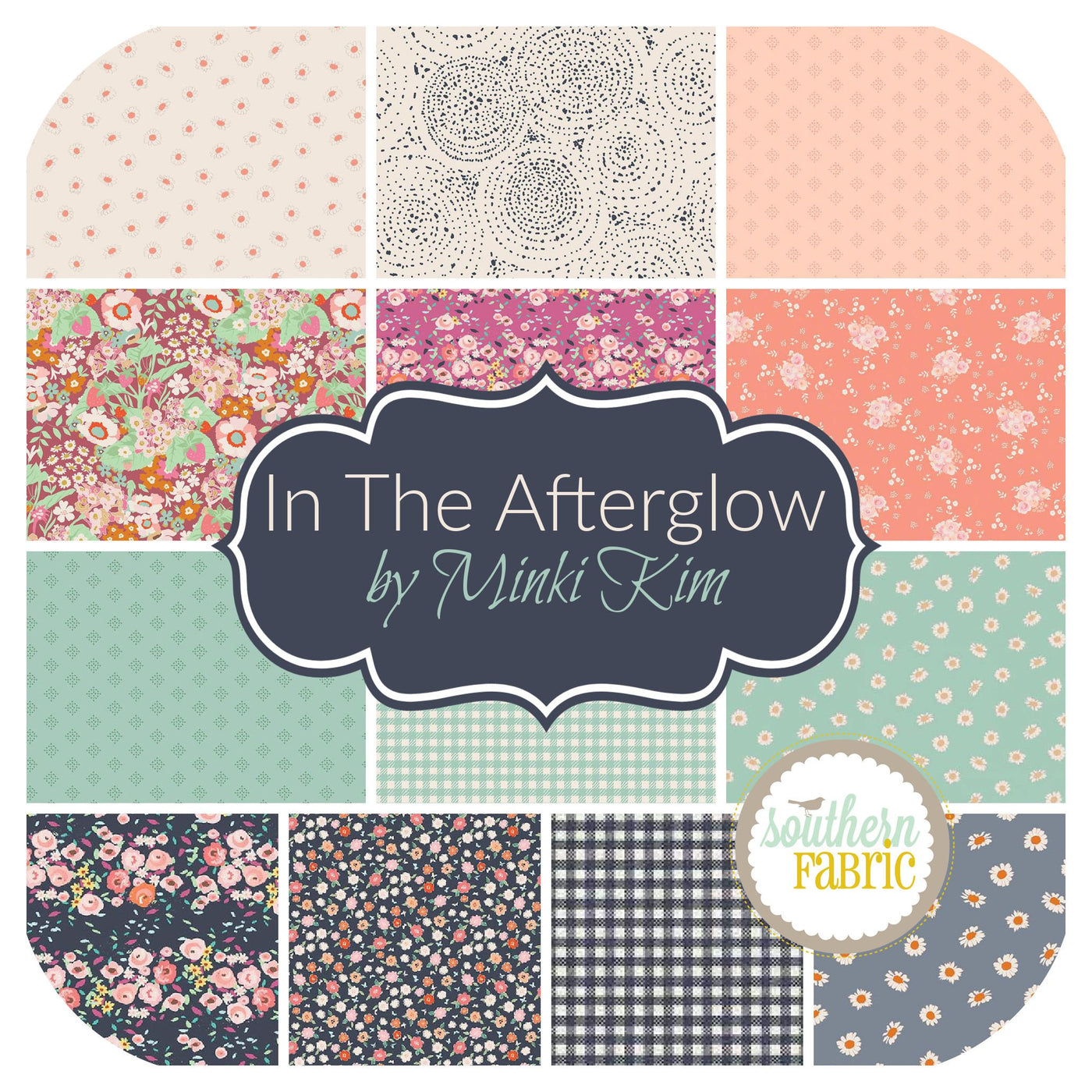 In the Afterglow Fat Eighth Bundle (15 pcs) by Minki Kim for Riley Blake (MK.ITA.F8)