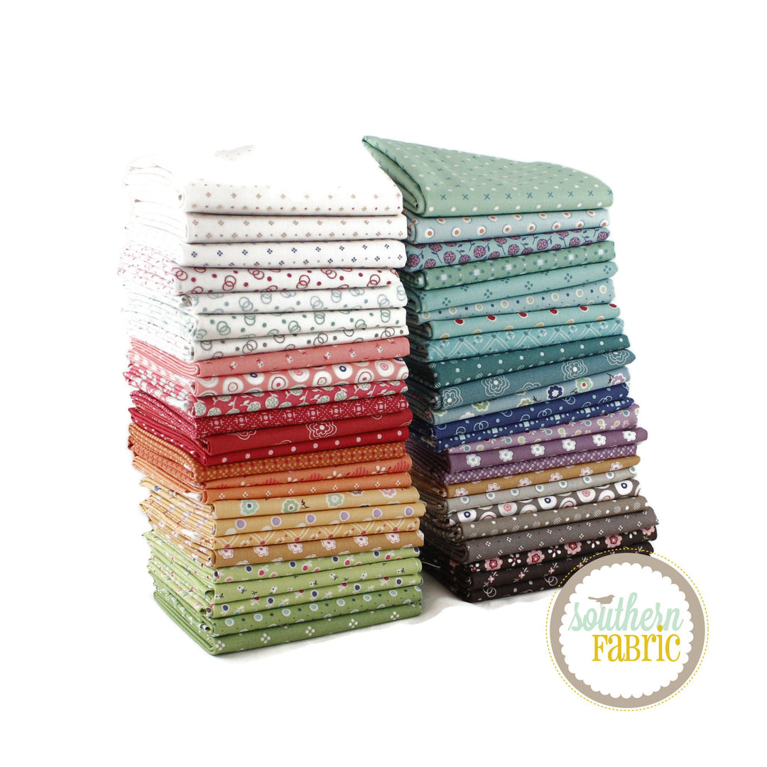 Stitchy Birds - Fat Quarter Bundle - By Teresa Kogut - For Riley Blake - 23pcs - store 100% Quilting Cotton