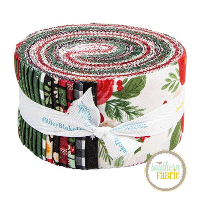 Charming Christmas - Jelly Roll (40 pcs) by Kelsey Carlson for Riley Blake (RP-16350-40)