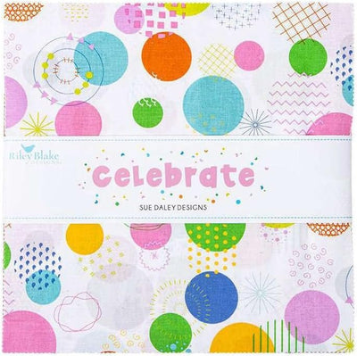 Celebrate - Layer Cake (40 pcs) by Sue Daley for Riley Blake (10-15330-42)