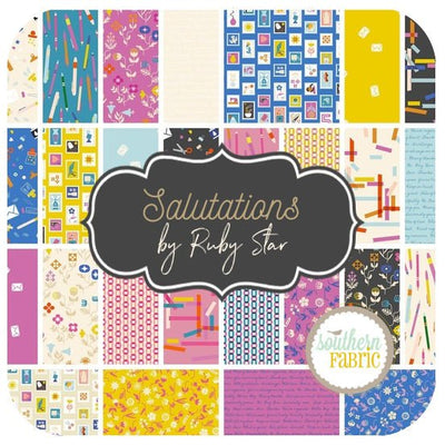 Salutations - Layer Cake (42 pcs) by Rashida Coleman Hale for Ruby Star Society (RS1089LC)