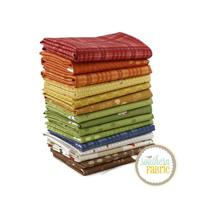 Country Life - Fat Quarter Bundle (15 pcs) by Jennifer Long for Riley Blake (JL.CL.FQ)