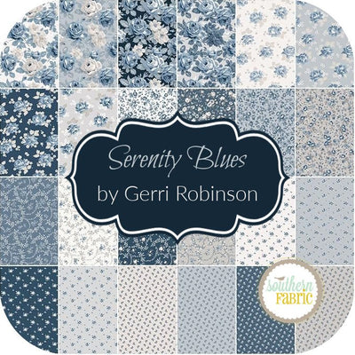 Serenity Blues Fat Quarter Bundle (24 pcs) by Gerri Robinson for Riley Blake (FQ-14780-24)