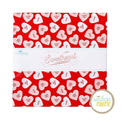 Sweetheart - Layer Cake (42 pcs) by My Mind's Eye for Riley Blake (10-15500-42)