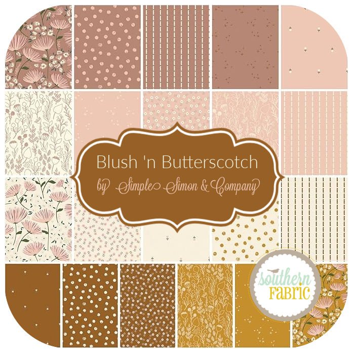 LM-IMAGE-103894452-Blush 'n Butterscotch - Jelly Roll (40 pcs) by Simple Simon & Company for Riley Blake (RP-15590-40)
