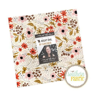 Night Owl - Layer Cake (42 pcs) by Gingiber for Moda (48420LC)