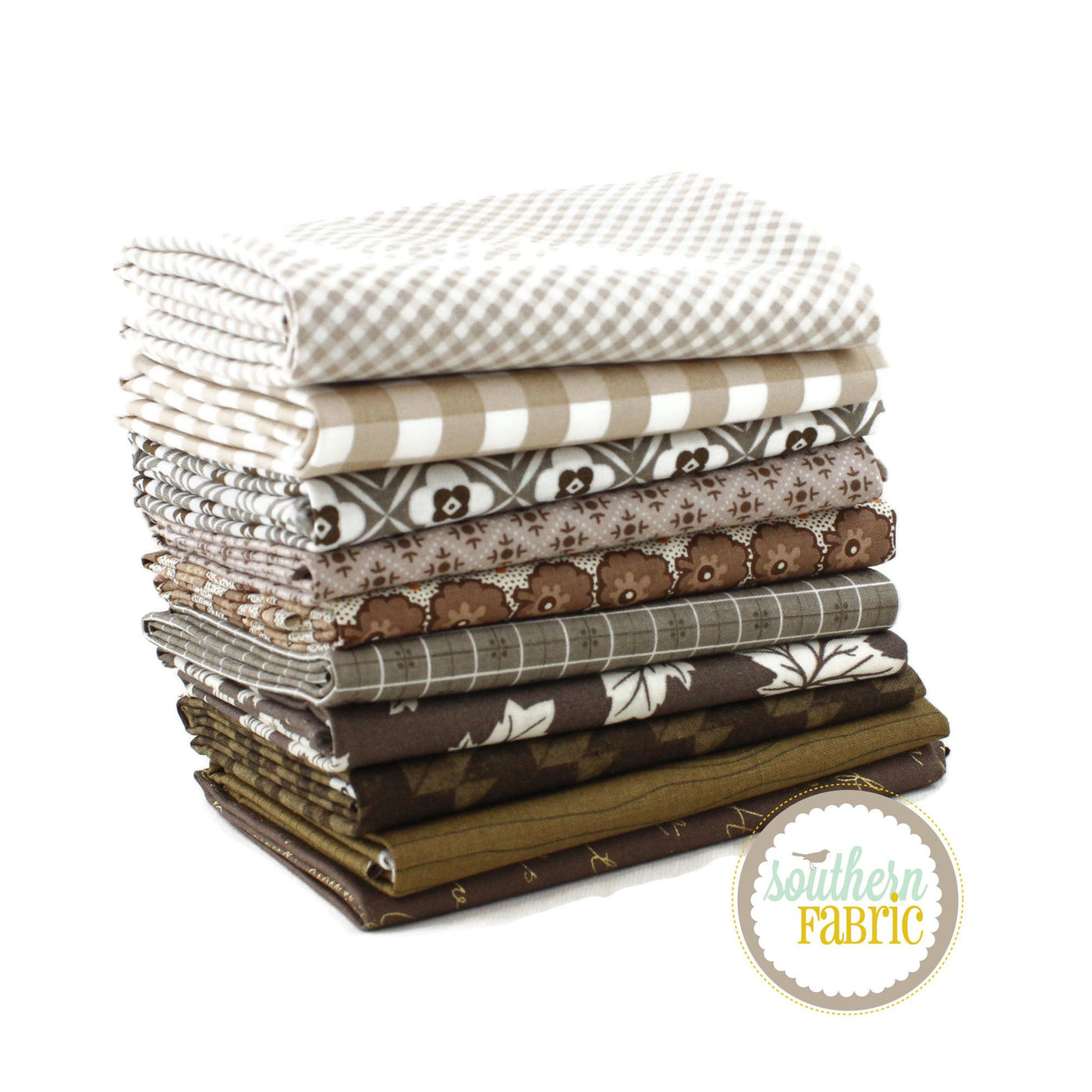 Brown - Scrap Bag (Mixed Designers - Southern Fabric)