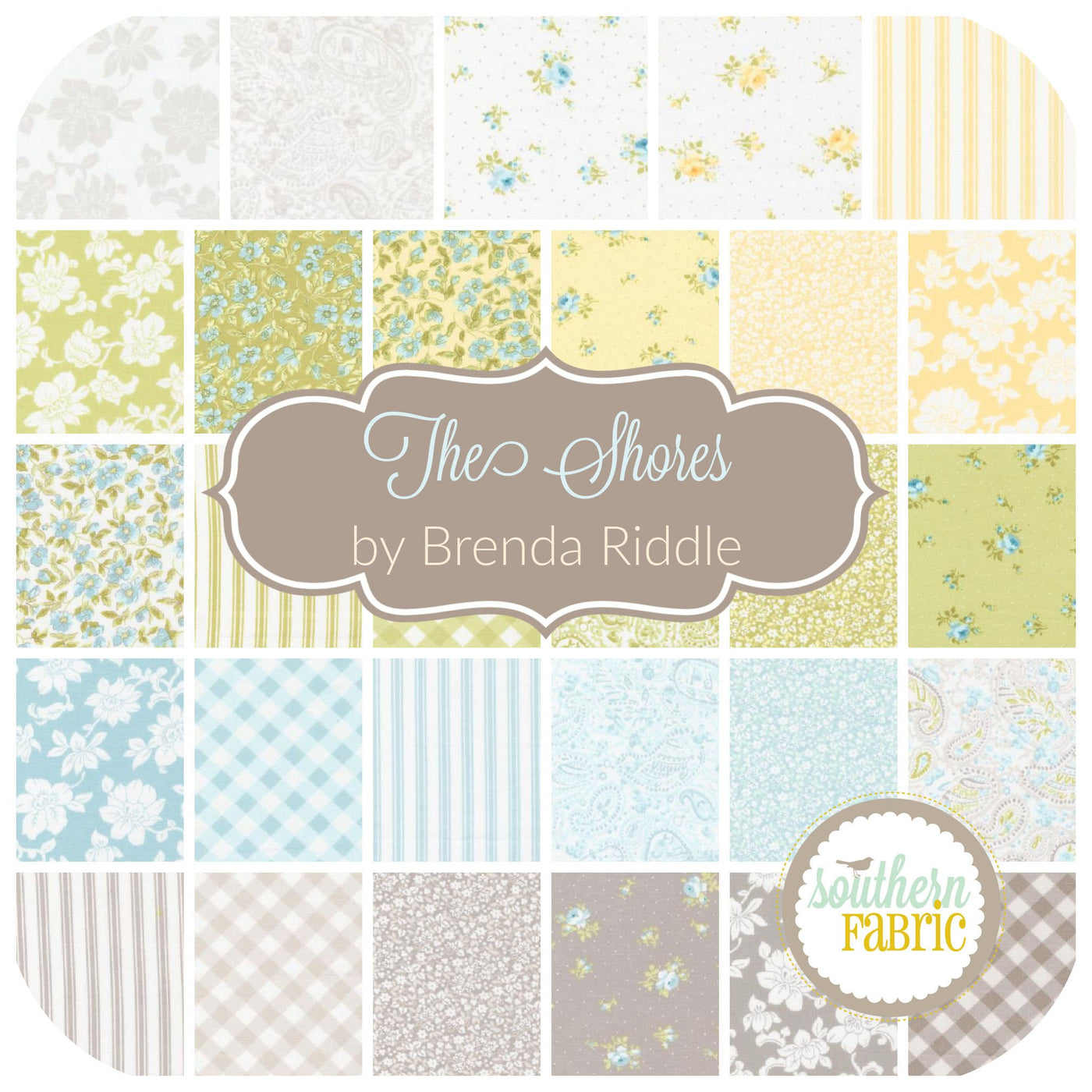 The Shores - Fat Eighth Bundle (Brenda Riddle - Moda) 29 pcs