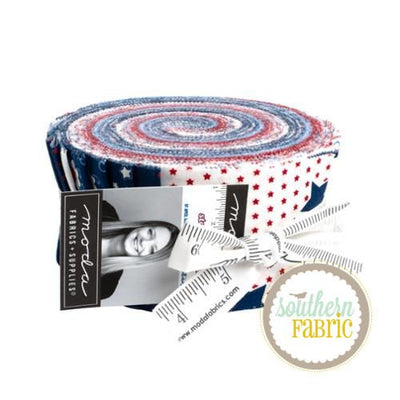 LM-IMAGE-131278153-Star Spangled - Jelly Roll (40 pcs) by April Rosenthal for Moda (24170JR)