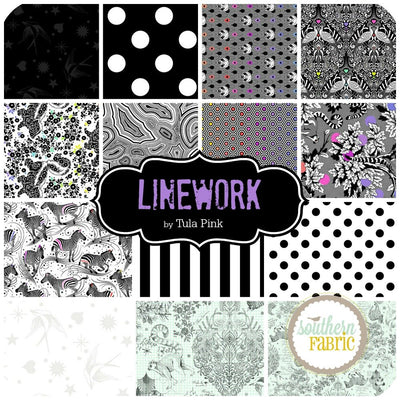 Linework Fat Quarter Bundle (13 pcs) by Tula Pink for Free Spirit