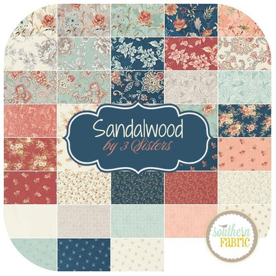 Sandalwood - Jelly Roll (40 pcs) by 3 Sisters for Moda (44380JR)