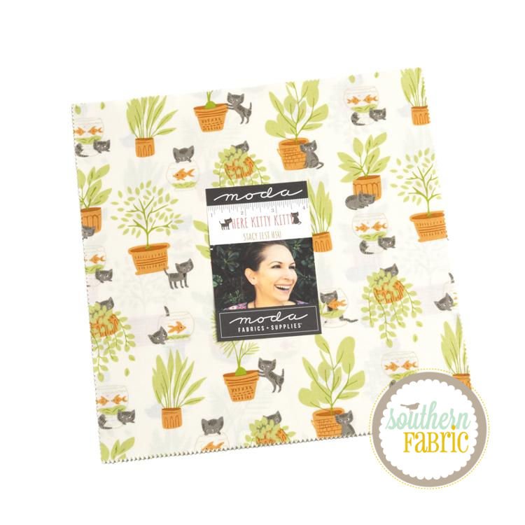 Here Kitty Kitty - Layer Cake (42 pcs) by Stacy Iest Hsu for Moda (20830LC)