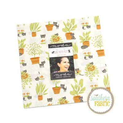 Here Kitty Kitty - Layer Cake (42 pcs) by Stacy Iest Hsu for Moda (20830LC)