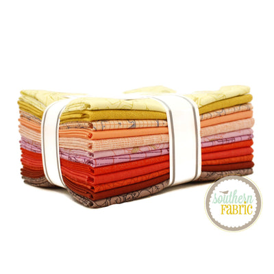 Palette Picks - Cheering Warm Palette Fat Quarter Bundle (12 pcs) by  Carolyn Friedlander for Robert Kaufman (FQ-1869-12)