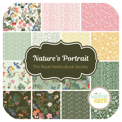 Nature's Portrait - Fat Quarter Bundle (15 pcs) by The Royal Horticultural Society for Riley Blake (FQ-15670-15)