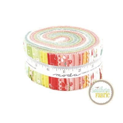 Strawberry Lemonade Jelly Roll (40 pcs) by Sherri & Chelsi for Moda (37670JR)