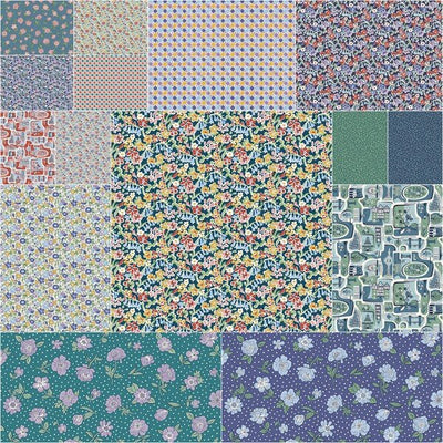 London Bouquet - Fat Quarter Bundle (15 pcs) by Liberty Fabrics for Riley Blake (FQ-LLONDON-15)