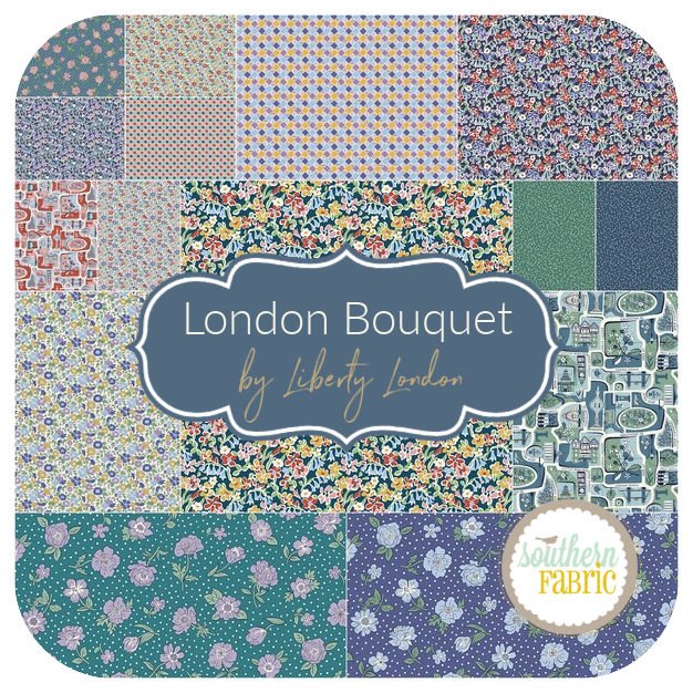 London Bouquet - Layer Cake (42 pcs) by Liberty Fabrics for Riley Blake (10-LLONDON-42)