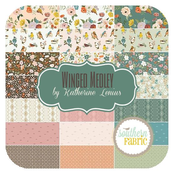 Winged Medley - Layer Cake (42 pcs) by Katherine Lenius for Riley Blake (10-15910-42)