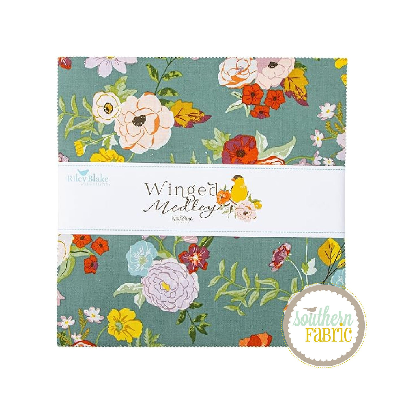 Winged Medley - Layer Cake (42 pcs) by Katherine Lenius for Riley Blake (10-15910-42)