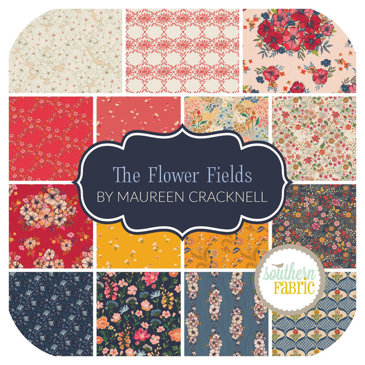 The Flower Fields - Fat Quarter Bundle (15 pcs) by Maureen Cracknell for Art Gallery Fabrics (FQWFLF)