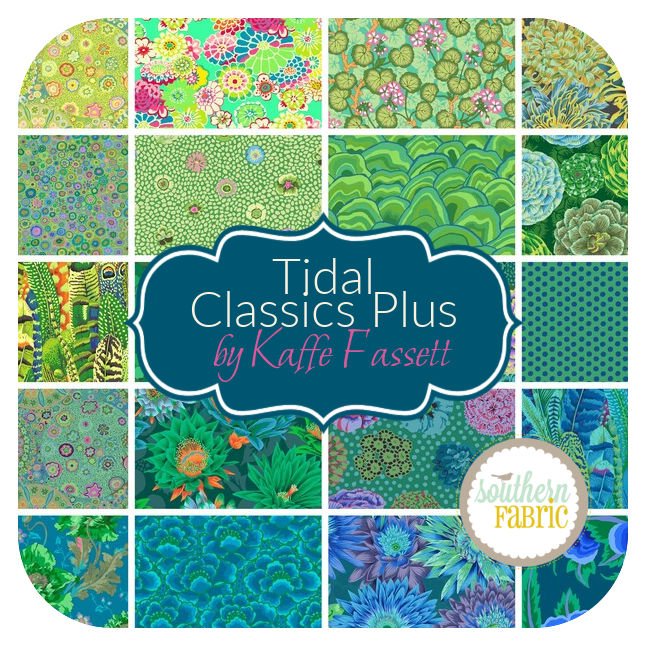  Tidal Classics Plus - Jelly Roll (40 pcs) by Kaffe Fassett for Free Spirit (FB4DRGP.TIDAL)
