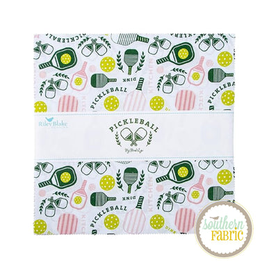 Pickleball - Layer Cake (42 pcs) by My Mind's Eye for Riley Blake (10-16200-42)