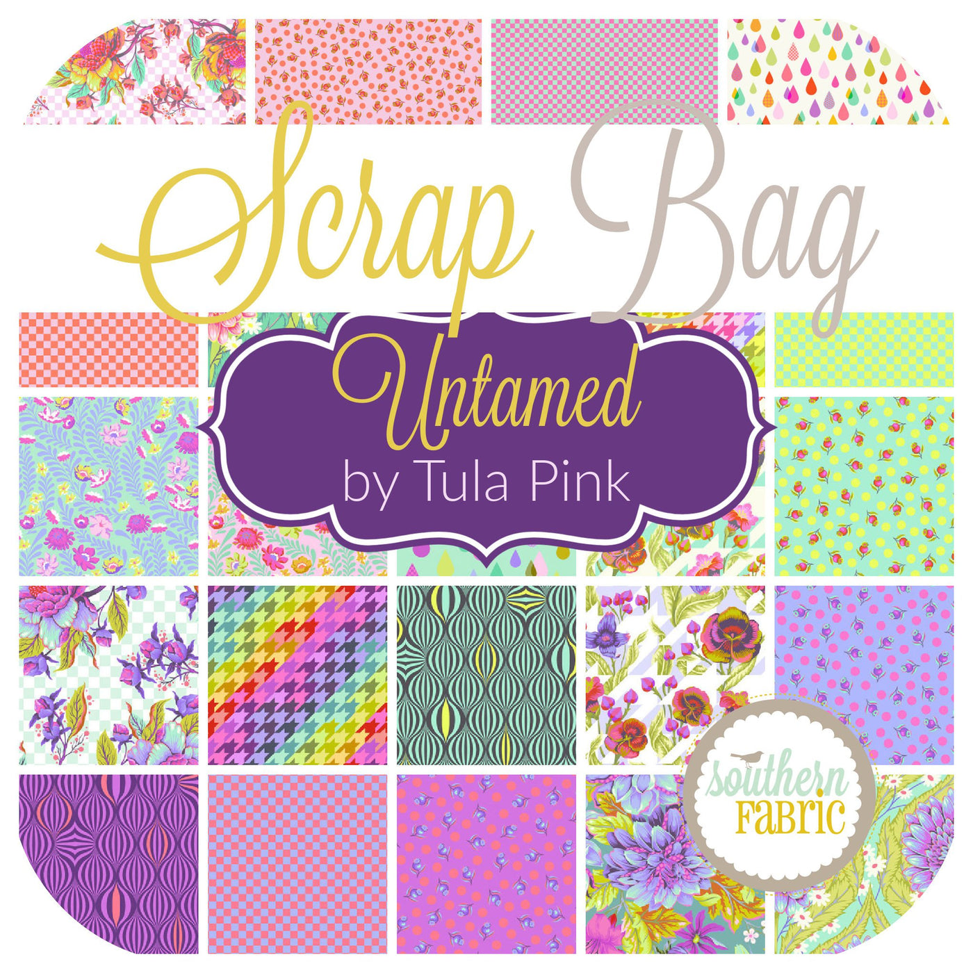 Untamed - Scrap Bag (approx 2 yards) by Tula Pink for Free Spirit (TP.UT.SB)