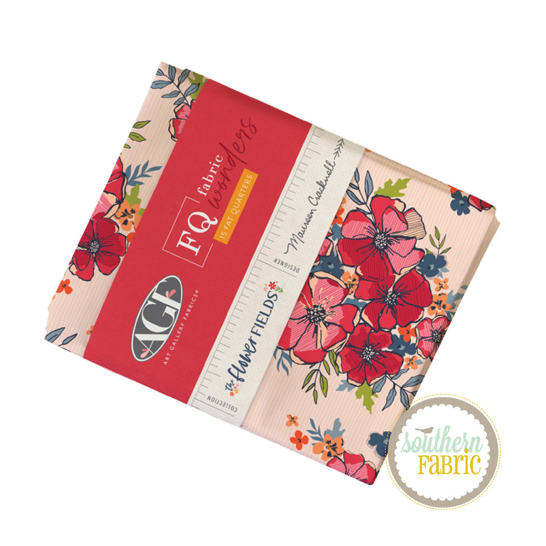 The Flower Fields - Fat Quarter Bundle (15 pcs) by Maureen Cracknell for Art Gallery Fabrics (FQWFLF)