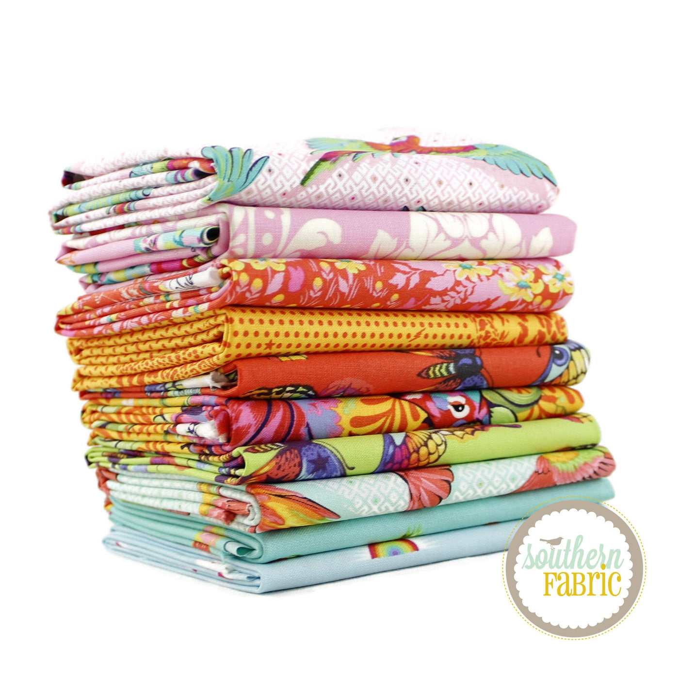 Tula Pink Fat Quarter Bundle (10 pcs) by Tula Pink for Free Spirit