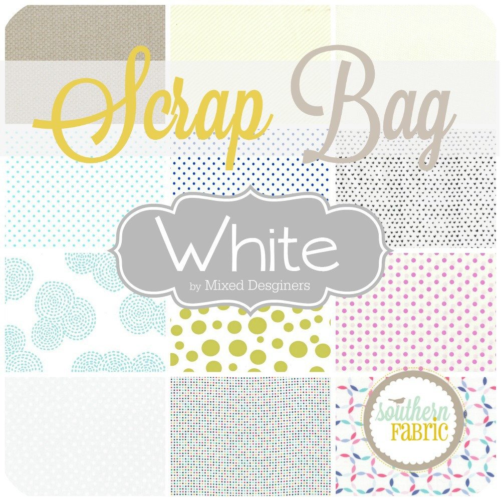 White Low Volume - Scrap Bag (Mixed Designers - Southern Fabric)