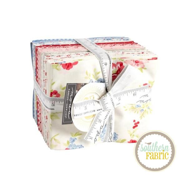 Hollyhocks Roses - Fat Quarter Bundle (31 pcs) by Bunny Hill Designs for Moda