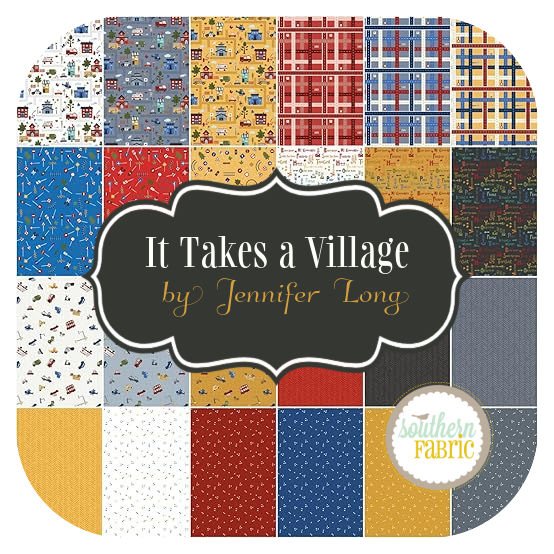 It Takes a Village - Fat Quarter Bundle (24 pcs) by Jennifer Long for Riley Blake (FQ-15460-24)