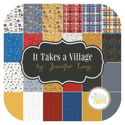 It Takes a Village - Fat Quarter Bundle (24 pcs) by Jennifer Long for Riley Blake (FQ-15460-24)