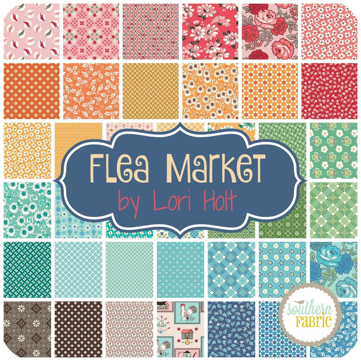 Flea Market - Fat Quarter Bundle (36 pcs) by Lori Holt for Riley Blake (LH.FM.FQ)