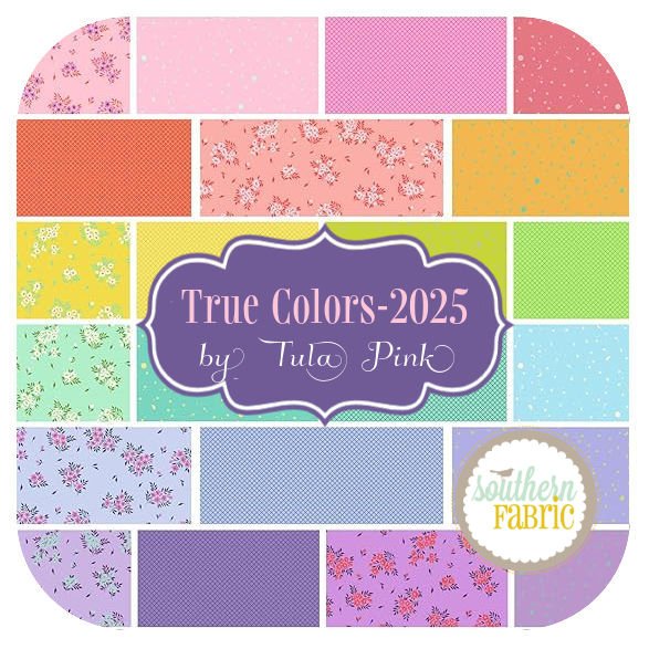 True Colors 2025 - Jelly Roll (40 pcs) by Tula Pink for Free Spirit (FB4DRTP.TRUECOLORS)