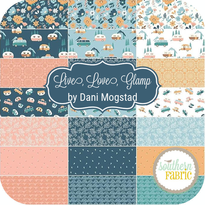 Live, Love, Glamp - Jelly Roll (40 pcs) by Dani Mogstad for Riley Blake (RP-13500-40)