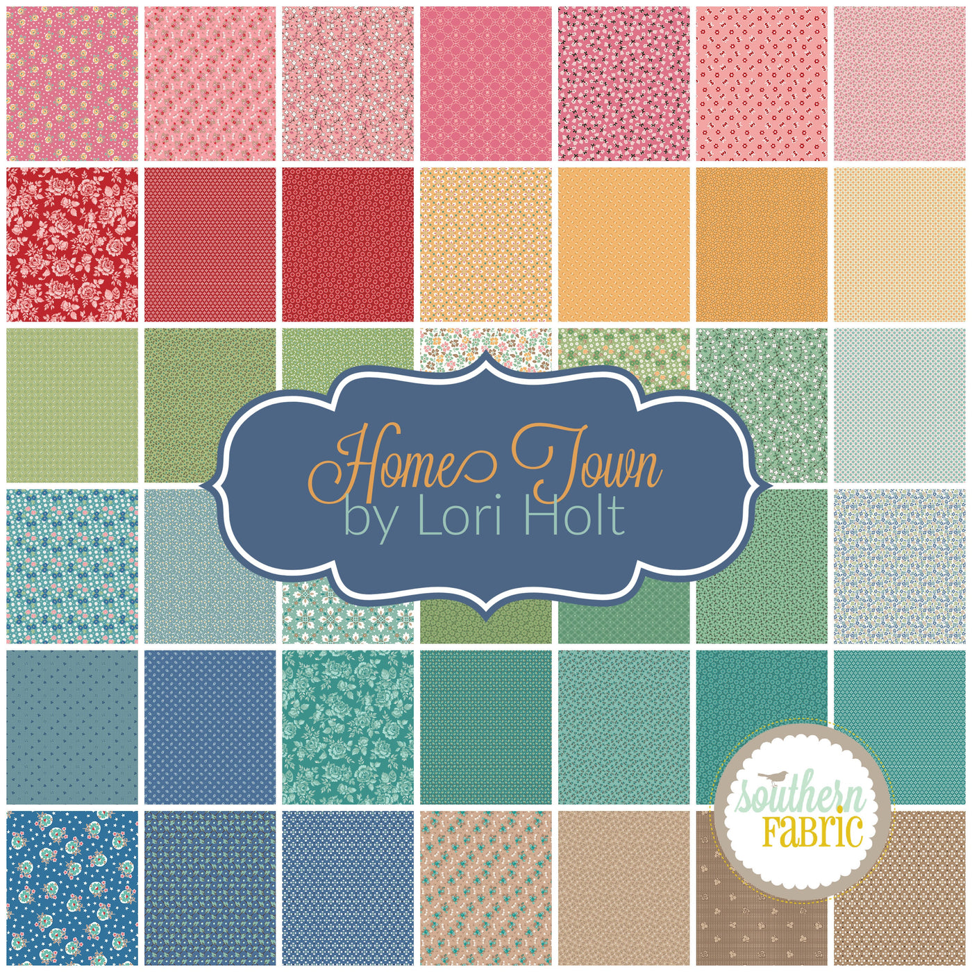 Home Town - Half Yard Bundle (45 pcs) by Lori Holt for Riley Blake (LH.HT.HY)