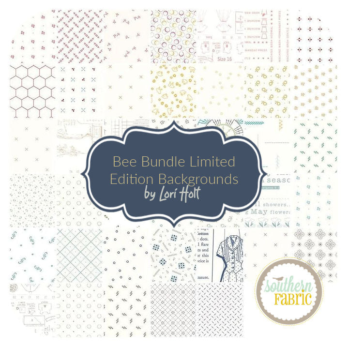 Bee Bundle Limited Edition Backgrounds - Jelly Roll (40 pcs) by Lori Holt for Riley Blake (RP-15571-40)