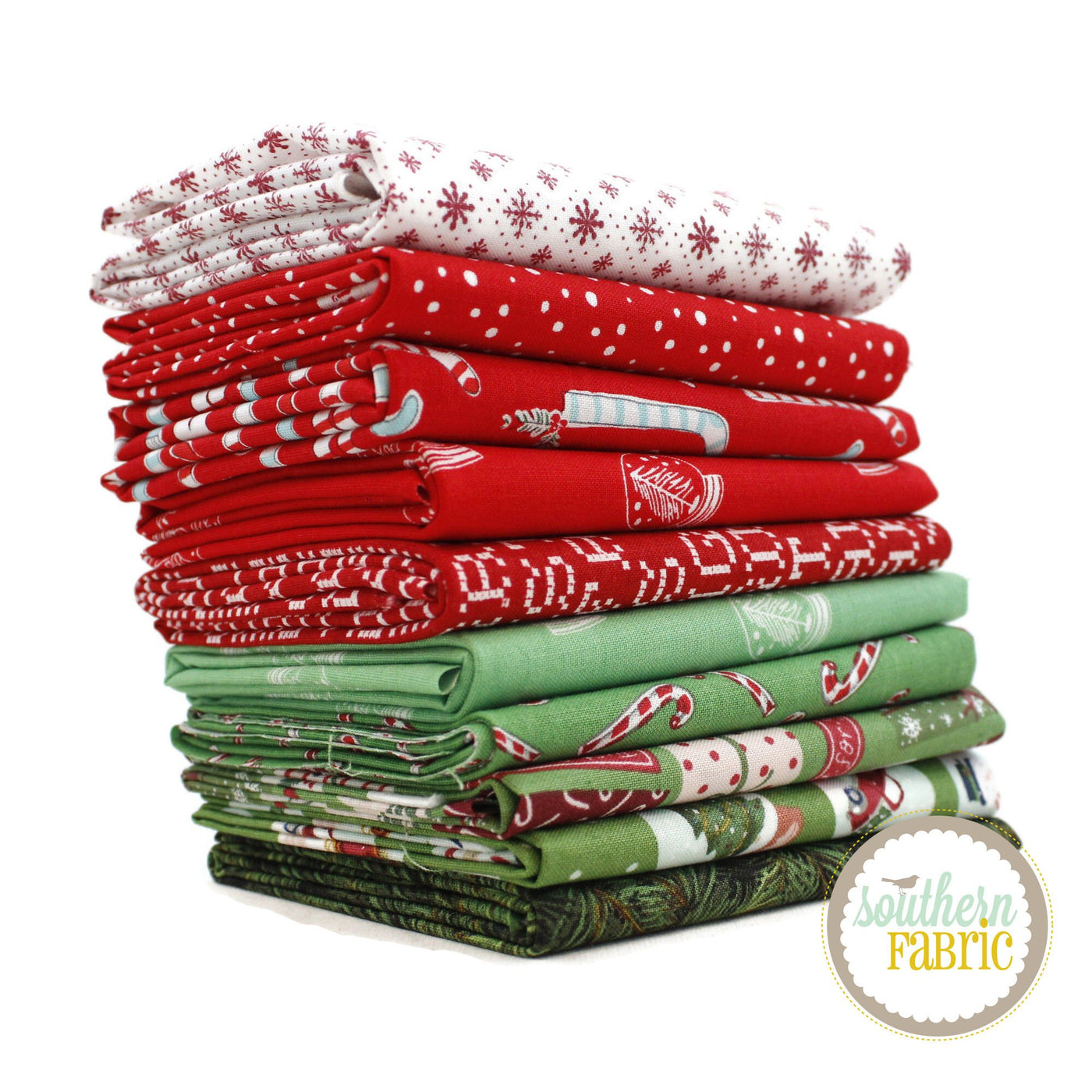 Christmas Scrap Bag (approx 2 yards) by Mixed Designers for Southern Fabric