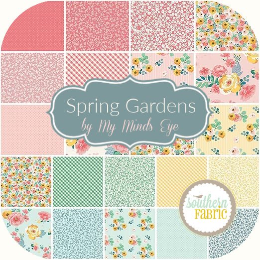 Spring Gardens Fat Quarter Bundle (22 pcs) by My Mind's Eye for Riley Blake (FQ-14110-22)