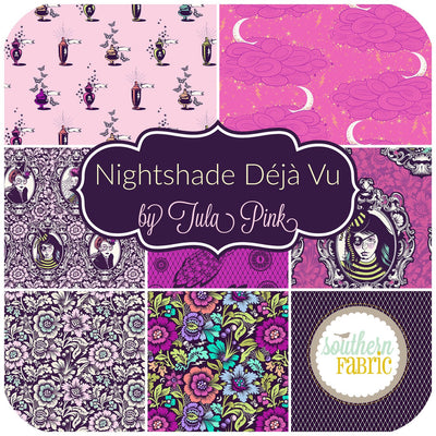 Nightshade Déjà Vu Fat Quarter Bundle (8 pcs) by Tula Pink for Free Spirit (DJV.TP.FQ)