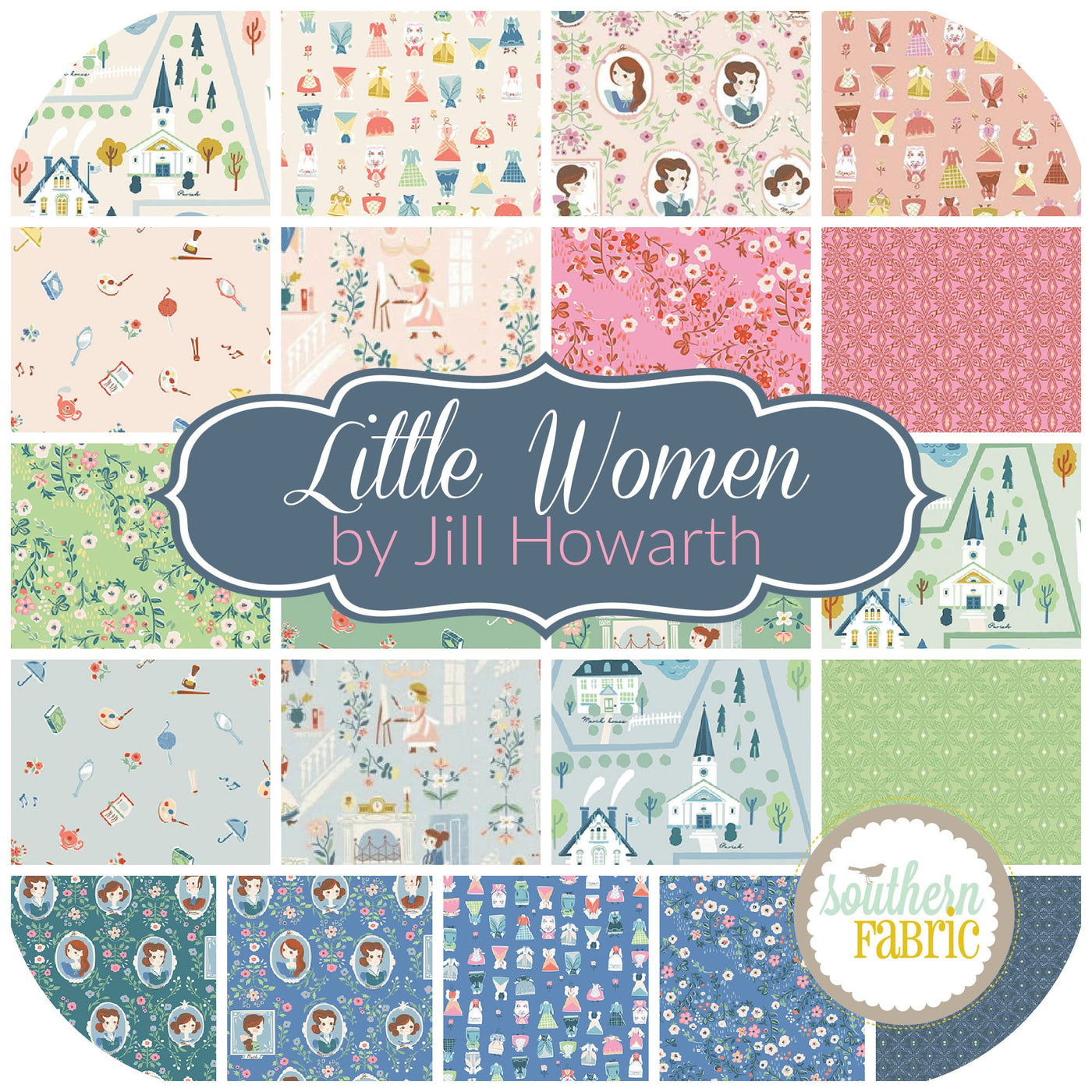 Little Women Jelly Roll (40 pcs) by Jill Howarth for Riley Blake30