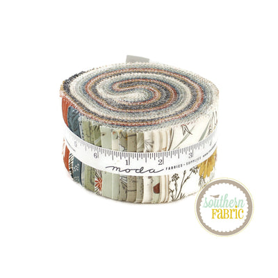 Woodland Wildflowers Jelly Roll (40 pcs) by Fancy That Design House for Moda (45580JR)