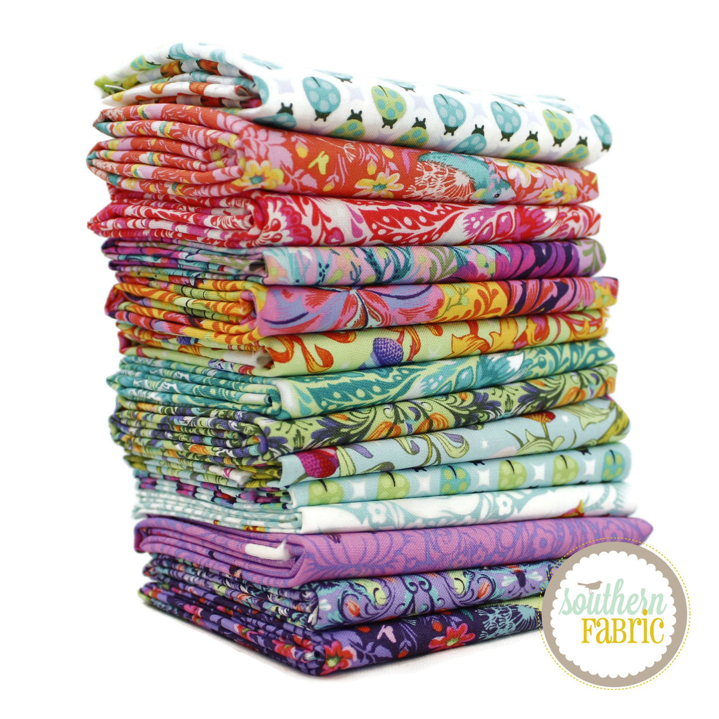 Tiny Beasts Fat Eighth Bundle (14 pcs) by Tula Pink for Free Spirit