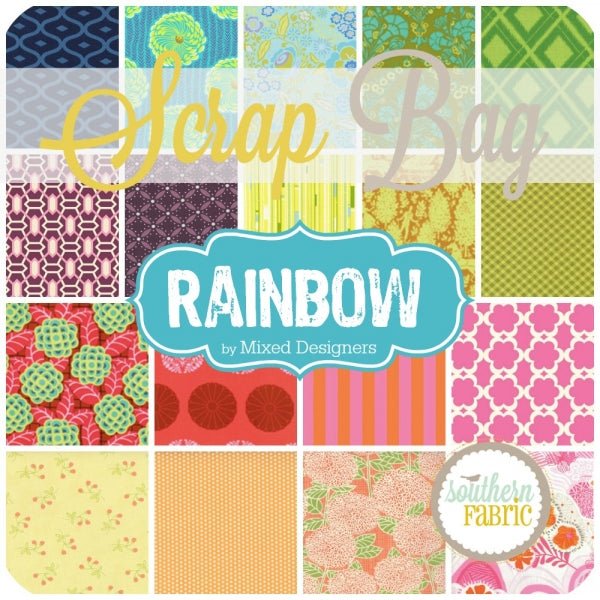 Rainbow Scrap Bag (approx 2 yards) by Mixed Designers for Southern Fabric (RAINBOW.SB)