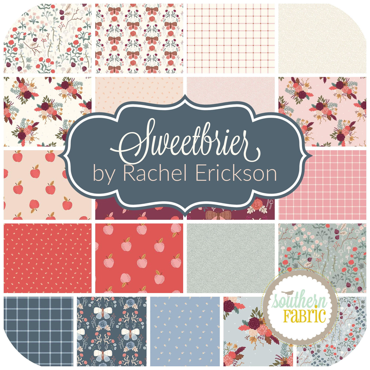 Sweetbriar Fat Quarter Bundle (21 pcs) by Rachel Erickson for Riley Blake (FQ-14020-21)