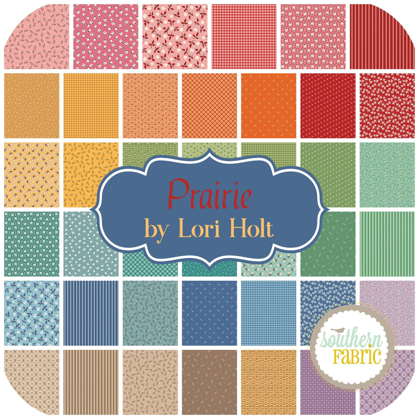 Prairie Jelly Roll (40 pcs) by Lori Holt for Riley Blake